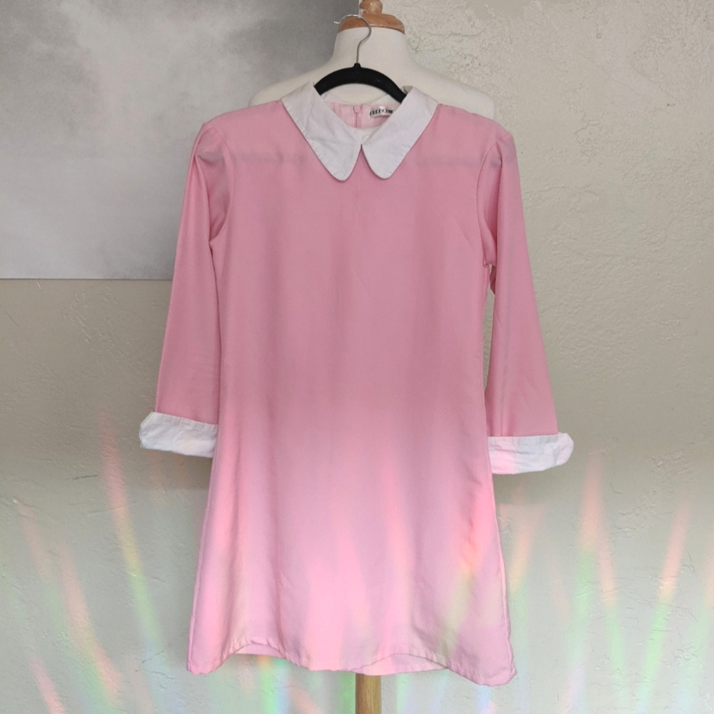 VINTAGE 💕 70's Pink Baby Doll Dress